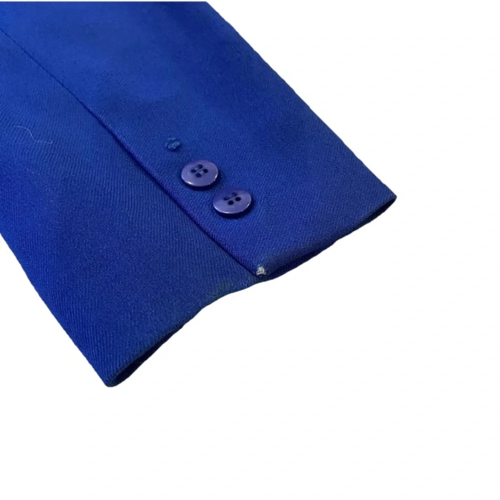 Vintage Christian Dior Le Suit Blazer Royal Blue Women's size 8